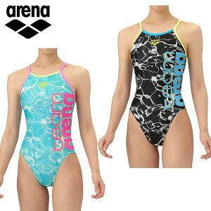 アリーナ 【team arena|ECOタフ】トレーニングワンピース レディース 25FW ブラック ブルー AS5FWM02L 練習用水着 チームアリーナ トレーニング用 arena アリーナ