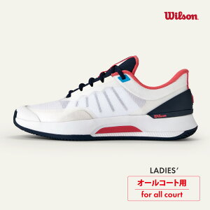 【24日20時〜28時間限定★最大ポイント39倍】WILSON イントリーグツアー INTRIGUE TOUR WRS335910 WH×Navy×Dubarry ウィルソン テニスシューズ レディス 硬式 ソフトテニス 2025FW