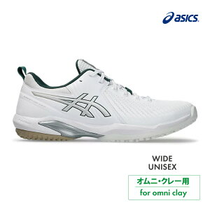 ASICS�@�v���X�e�[�W�l�I �I���j�E�N���[�@1043A029-100�@White/Pure Silver�@2026SS�@���j�Z�b�N�X �@�e�j�X�@�V���[�Y�@�A�V�b�N�X�@PRESTIGE(TM)NEO OC WIDE