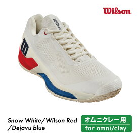 WILSON ラッシュプロ4.0 RUSH PRO 4.0 オムニコート WRS332860 ウィルソン テニスシューズ 男性 メンズ 2024SS おすすめ オムニクレー