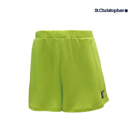 【超Pバック祭限定！最大1000円OFFクーポン】St.Christopher フレアソフトスキュロット STC-BDW2406-LG 2024SS ライムグリーン セントクリストファー レディース テニス