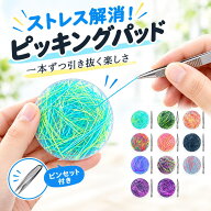 【クーポン利用で約679円！10／12迄】ピッキングパッド フィジェットトイ 毛抜き感覚 糸抜き おもちゃ シ…