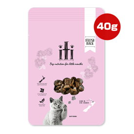 イティキャット チキン＆サーモン ディナー 40g ▽b ペット フード 猫 キャット エアドライ製法 総合栄養食 iti