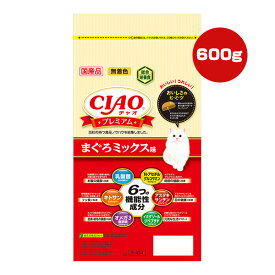 チャオ プレミアム まぐろミックス味 600g[150g×4袋] いなばペットフード ▼a ペット フード 猫 キャット 無着色 総合栄養食 国産 CIAO