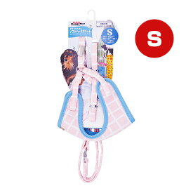 おそとたんけん ソフトハーネスリード S よりみち ドギーマン ▼a ペット グッズ 犬 ドッグ ハーネス 散歩用引きひも一体型胴輪 メッシュ素材 ソフト生地 小型犬用 7kg以下 DoggyMan