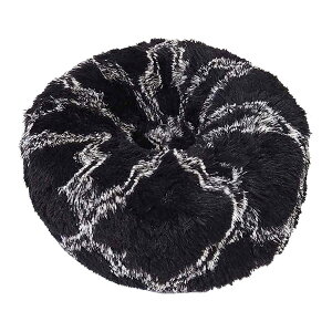 SMILE オーバルベッド ロングファーブラック エースプロダクツ ▼g ペット グッズ 犬 ドッグ 猫 キャット 秋冬