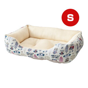 SMILE スクエアベッド ナイトバード柄 S エースプロダクツ ▼g ペット グッズ 犬 ドッグ 猫 キャット 春夏