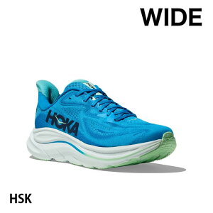 HOKA CLIFTON 10 WIDE MEN�fs �z�J �N���t�g�� 10 ���C�h �����Y �����j���O�V���[�Y�@���y�ʁy���������z