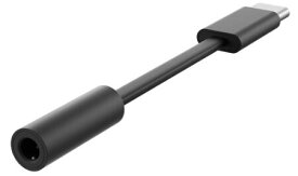 Microsoft Surface USB-C オーディオアダプター 3.5mm ヘッドホンステレオミニジャック (F) ブラック