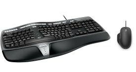 マイクロソフト キーボード 有線/人間工学デザイン Natrual Ergonomic Keyboard 4000 B2M-00029 日本語キーボード&マウス (簡易パッケージ) BlueTrack USB Mouse