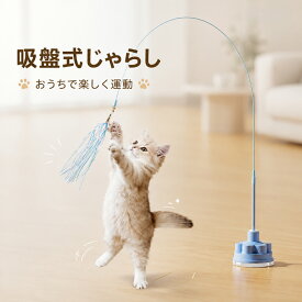 猫じゃらし 吸盤式 2WAY 猫 おもちゃ 一人遊び 手持ち ワイヤー 羽根 フェザー ロングタッセル 鈴付き 固定式 ねこじゃらし 室内遊び 運動不足 ストレス解消 留守番 子猫 成猫 多頭飼い ブルー ピンク キャットトイ 猫用品 ペット用品