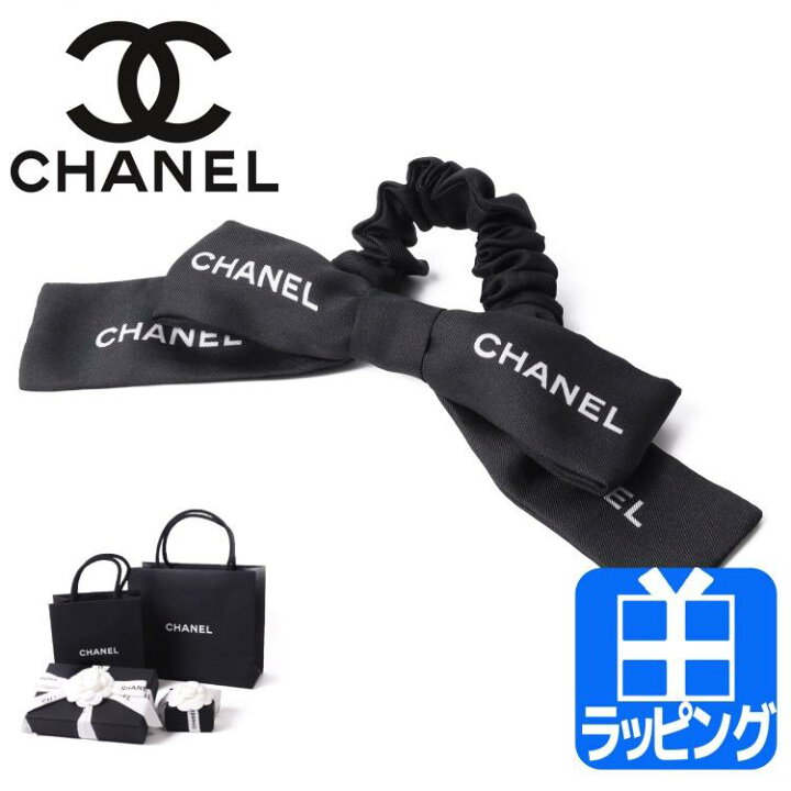 楽天市場】【ラッピング済】シャネル ヘア アクセサリー シルクリボン  