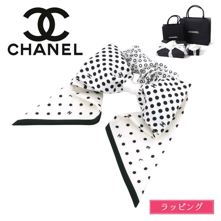 楽天市場】【ラッピング済】シャネル ヘア アクセサリー シルクリボン  