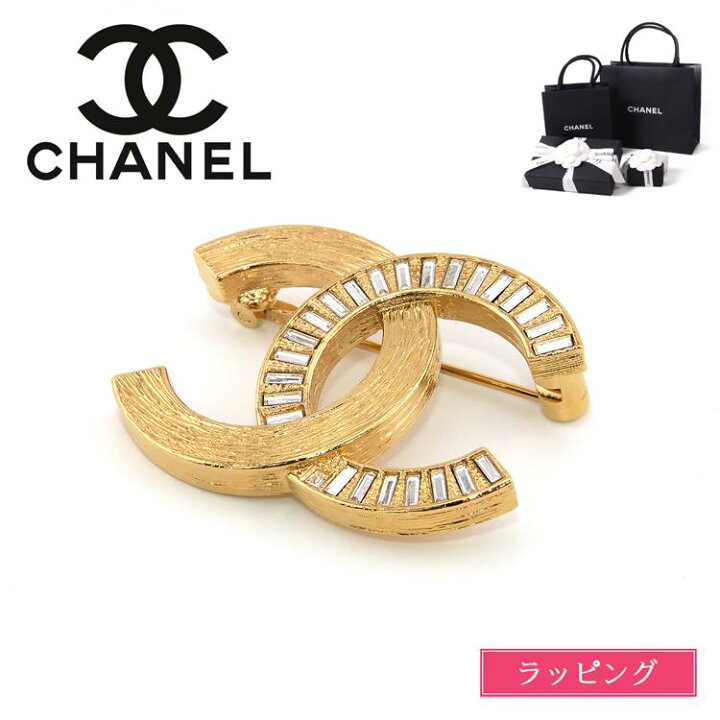楽天市場】シャネル ブローチ アクセサリー CCマーク メタル ゴールド  