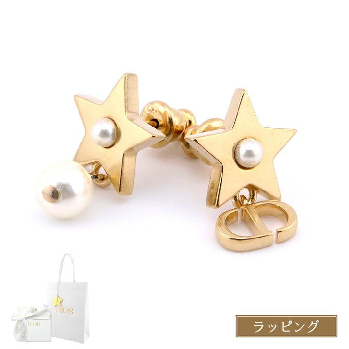 リボンが揺れる♪】ディオール☆ピアス 【公式通販】 Dior パール付きリボンピアス　揺れるピアス