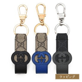 GUCCI グッチ インターロッキングG キーリング キーホルダー ストラップ 701432 K9GSG キャンバス メンズ レディース ブランド 正規品 新品 ギフト ホワイトデー お返し プレゼント 女性 男性 誕生日