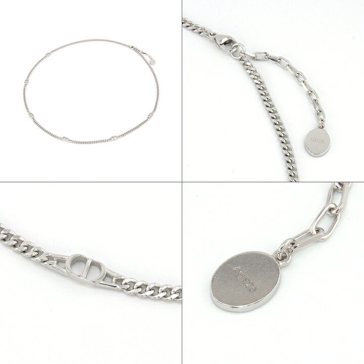 楽天市場】【ラッピング済】ディオール ネックレス シルバー CD ICON  