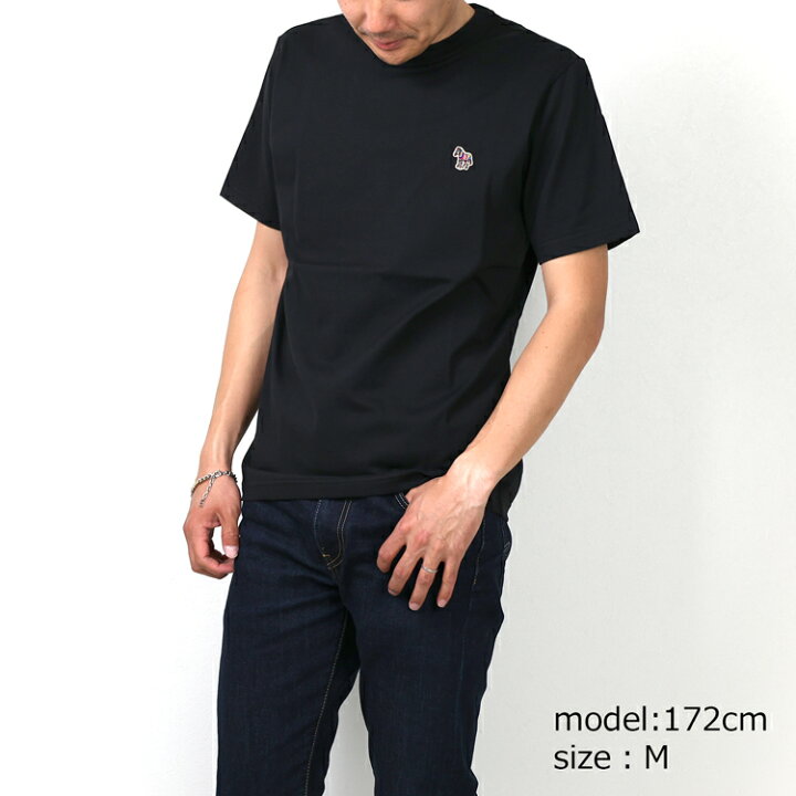 全品P2倍 7 10 ラッピング無料 即日出荷 ポールスミス Tシャツ 半袖 カットソー ゼブラ メンズ トップス 142500 828R Paul Smith Sports Stripe Zebra 白 黒 夏 綿 コットン100 ワンポイント シンプル メンズ レディース ブランド ギフト プレゼント