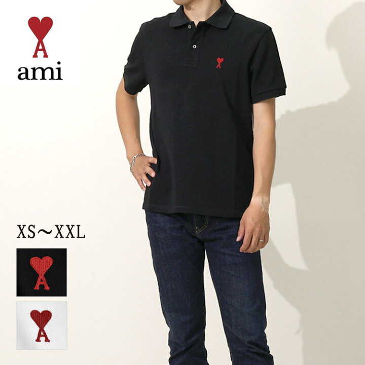 楽天市場】【在庫処分】AMI paris アミパリス ポロシャツ 半袖 
