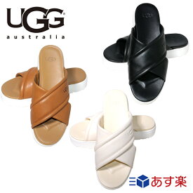 【P2倍★6/1】UGG アグ サンダル 厚底 ZAYNE CROSSBAND 1128635 クロスベルト レディース ブランド 正規品 新品 ギフト プレゼント 女性 誕生日 軽量 レザー シューズ 靴 スリッパ 女性 プレゼント 女性 誕生日 夏