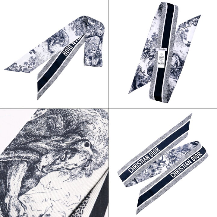 楽天市場】ディオール スカーフ Dior ミッツァ シルクツイル シルク100 