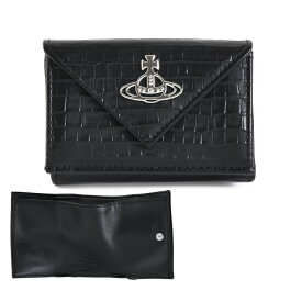 Vivienne Westwood ヴィヴィアン・ウエストウッド 三つ折り財布 MINI CROC EMBOSSED ENVELOPE 5115002FW L00C N401 三つ折りミニ財布 メンズ レディース ブランド 正規品 新品 ギフト 成人祝い プレゼント 女性 誕生日
