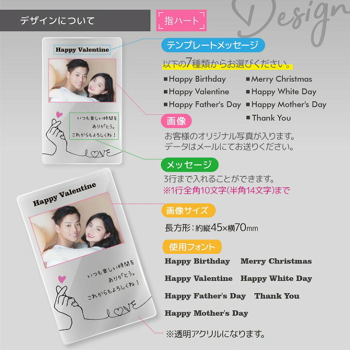 楽天市場 メッセージカード アクリル 誕生日 バレンタインデー クリスマス 父の日 グリーティングカード おしゃれ 可愛い ギフト プレゼント 父の日 クリスマス ブランドショップ ラッシュモール