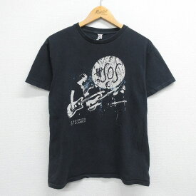 【中古】古着 半袖 ロックTシャツ バンドTシャツ メンズ ファイブセカンドオブサマー コットン クルーネック 丸首 黒 ブラック Lサイズ 中古 | 春夏 夏物 夏服 メンズファッション カットソー ティーシャツ ティシャツ メンズTシャツ 半袖Tシャツ 半袖ティーシャツ カ