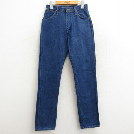 【中古】古着 ラングラー Wrangler ジーンズ メンズ 90年代 90s コットン USA製 アメリカ製 紺 ネイビー デニム W28 中古 ボトムス ジーパン Gパン ロングパンツ | 春夏 春物 春服 秋冬 秋物 秋服 長ズボン カジュアル メンズファッション ファッション おしゃれ 2OF