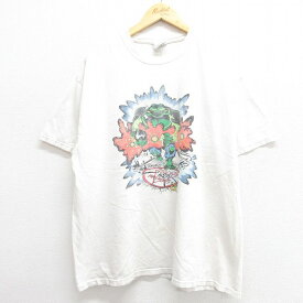 【中古】古着 半袖 ビンテージ ヴィンテージTシャツ メンズ 00年代 00s TOYOTA 花火大会 大きいサイズ 2L LL ビッグシルエット ゆったり ビッグサイズ オーバーサイズ コットン クルーネック 丸首 白 ホワイト 【spe】 XLサイズ 中古 | 春夏 夏物 夏服 ヴィンテージTシ 2OF