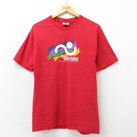 【中古】古着 半袖 ビンテージ ヴィンテージTシャツ メンズ 00年代 00s ロードレース 赤 レッド Mサイズ 中古 | 春夏 夏物 夏服 ヴィンテージTシャツ メンズファッション カットソー ティーシャツ ティシャツ メンズTシャツ 半袖Tシャツ 半袖ティーシャツ カジュアルT