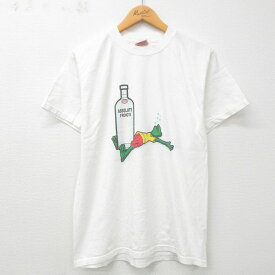 【中古】古着 半袖 ビンテージ ヴィンテージTシャツ メンズ 00年代 00s ナッソー カエル コットン クルーネック 丸首 白 ホワイト 【spe】 Lサイズ 中古 | 春夏 夏物 夏服 ヴィンテージTシャツ メンズファッション カットソー ティーシャツ ティシャツ メンズTシャツ