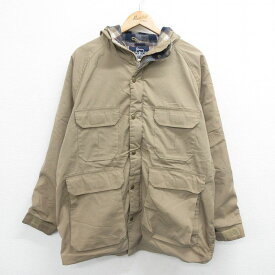 【中古】古着 ウールリッチ WOOLRICH 長袖ジャケット マウンテンパーカー メンズ 90年代 90s ラグラン USA製 アメリカ製 ベージュ カーキ 内側ウール Lサイズ 中古 アウター | 秋冬 秋物 秋服 冬物 冬服 カジュアル メンズファッション ファッション おしゃれ カジュア 2OF