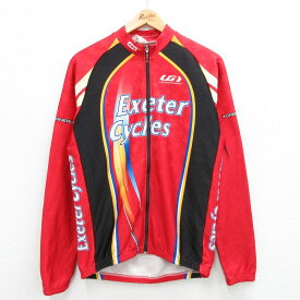 【中古】古着 長袖 サイクリングシャツ メンズ 90年代 90s Exeter Cycles 星 USA製 アメリカ製 赤他 レッド Mサイズ 中古 アウター | 春夏 春物 春服 秋冬 秋物 秋服 カジュアル メンズファッション ファッション おしゃれ カジュアルジャケット 2OF