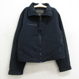 【中古】古着 アバクロンビー Abercrombie&fitch 長袖 ナイロンジャケット キッズ ボーイズ 子供服 90年代 90s 濃紺 ネイビー 内側キルティング | 春夏 春物 春服 秋冬 秋物 秋服 女の子 子ども服 こども服 カジュアル ファッション おしゃれ かわいい 2OF