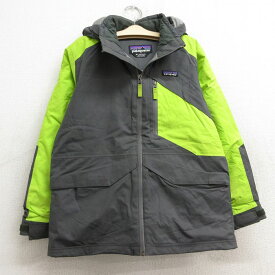 【中古】古着 パタゴニア patagonia 長袖 マウンテンジャケットパーカー キッズ ボーイズ 子供服 濃グレー他 | 春夏 春物 春服 秋冬 秋物 秋服 女の子 子ども服 こども服 カジュアル ファッション おしゃれ かわいい