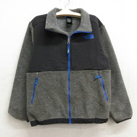 【中古】古着 ノースフェイス THE NORTH FACE 長袖 フリース デナリジャケット キッズ ボーイズ 子供服 ワンポイントロゴ グレー 【spe】 | 春夏 春物 春服 秋冬 秋物 秋服 女の子 子ども服 こども服 カジュアル ファッション おしゃれ かわいい 2OF