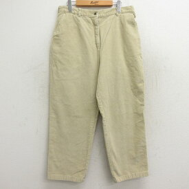 【中古】古着 エルエルビーン LLBEAN コーデュロイパンツ レディース 00年代 00s ベージュ カーキ 中古 ボトムス | 春夏 春物 春服 夏物 夏服 半ズボン カジュアル レディースファッション おしゃれ かわいい 2OF