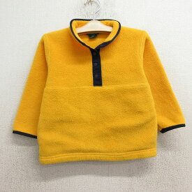 【中古】古着 エルエルビーン LLBEAN 長袖 フリースジャケット キッズ ボーイズ 子供服 00年代 00s スナップT 黄 イエロー | 春夏 春物 春服 秋冬 秋物 秋服 女の子 子ども服 こども服 カジュアル ファッション おしゃれ かわいい 2OF