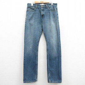 【中古】古着 リーバイス Levis 514 ジーンズ メンズ ヒゲ コットン 紺 ネイビー デニム W33 中古 ボトムス ジーパン Gパン ロングパンツ | 春夏 春物 春服 秋冬 秋物 秋服 長ズボン カジュアル メンズファッション ファッション おしゃれ