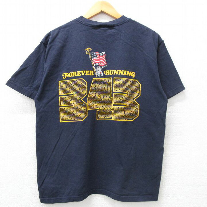 楽天市場】【中古】古着 00s ヴィンテージTシャツ メンズ Lサイズ 紺 