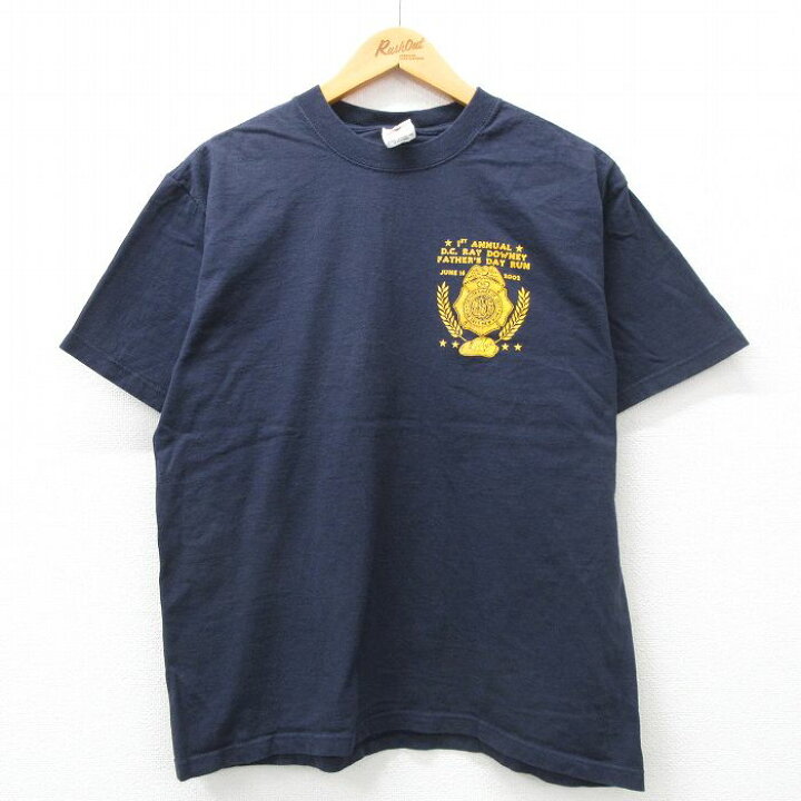 楽天市場】【中古】古着 00s ヴィンテージTシャツ メンズ Lサイズ 紺 