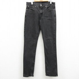 【中古】古着 リーバイス Levis 511 ジーンズ メンズ 黒 ブラック デニム W33 中古 ボトムス ジーパン Gパン ロングパンツ | 春夏 春物 春服 秋冬 秋物 秋服 長ズボン カジュアル メンズファッション ファッション おしゃれ