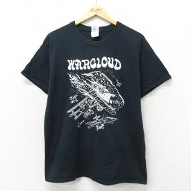 【中古】古着 半袖 ビンテージ ヴィンテージTシャツ メンズ 00年代 00s WORKLOUD コットン クルーネック 丸首 黒 ブラック XLサイズ 中古 | 春夏 夏物 夏服 ヴィンテージTシャツ メンズファッション カットソー ティーシャツ ティシャツ メンズTシャツ 半袖Tシャツ 半