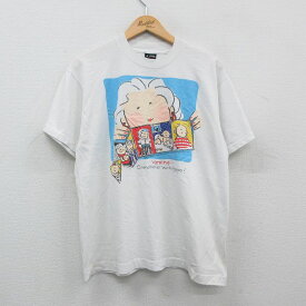 【中古】古着 フルーツオブザルーム 半袖 ビンテージ ヴィンテージTシャツ メンズ 90年代 90s グランマ 子供 クルーネック 丸首 USA製 アメリカ製 白 ホワイト Lサイズ 中古 | 春夏 夏物 夏服 ヴィンテージTシャツ メンズファッション カットソー ティーシャツ ティシ