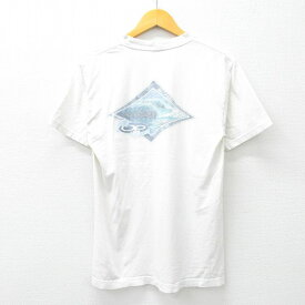 【中古】古着 オーシャンパシフィック OP 半袖 ビンテージ ヴィンテージTシャツ メンズ 00年代 00s クルーネック 丸首 白 ホワイト Mサイズ 中古 | 春夏 夏物 夏服 メンズファッション カットソー ティーシャツ ティシャツ メンズTシャツ 半袖Tシャツ 半袖ティーシャツ