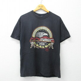 【中古】古着 半袖 ビンテージ ヴィンテージTシャツ メンズ 00年代 00s スタージス クルーネック 丸首 黒 ブラック Lサイズ 中古 | 春夏 夏物 夏服 メンズファッション カットソー ティーシャツ ティシャツ メンズTシャツ 半袖Tシャツ 半袖ティーシャツ カジュアルTシ