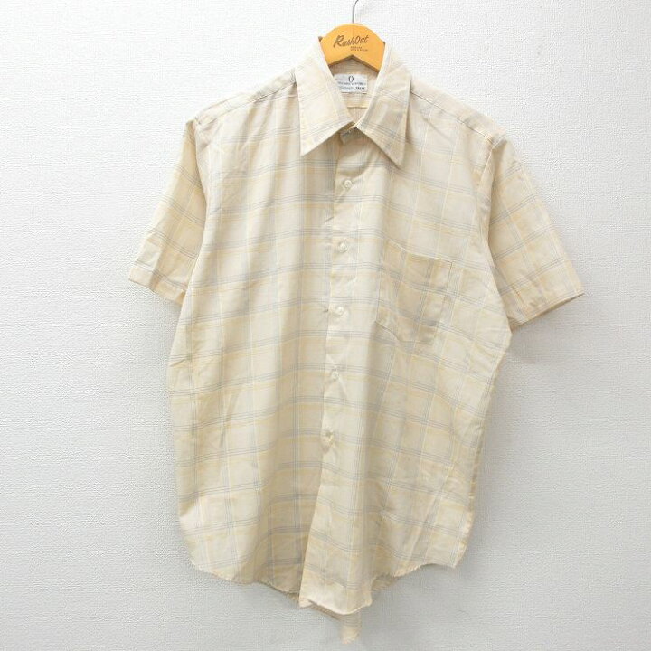 楽天市場】【中古】古着 半袖シャツ メンズ 90年代 90s 薄ベージュ他 