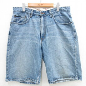 【中古】古着 リーバイス Levis 569 ショートパンツ ショーツ メンズ ヒゲ コットン 紺 ネイビー デニム W36 中古 ボトムス 短パン ショーパン ハーフ | 春夏 春物 春服 夏物 夏服 半ズボン カジュアル メンズファッション ファッション おしゃれ