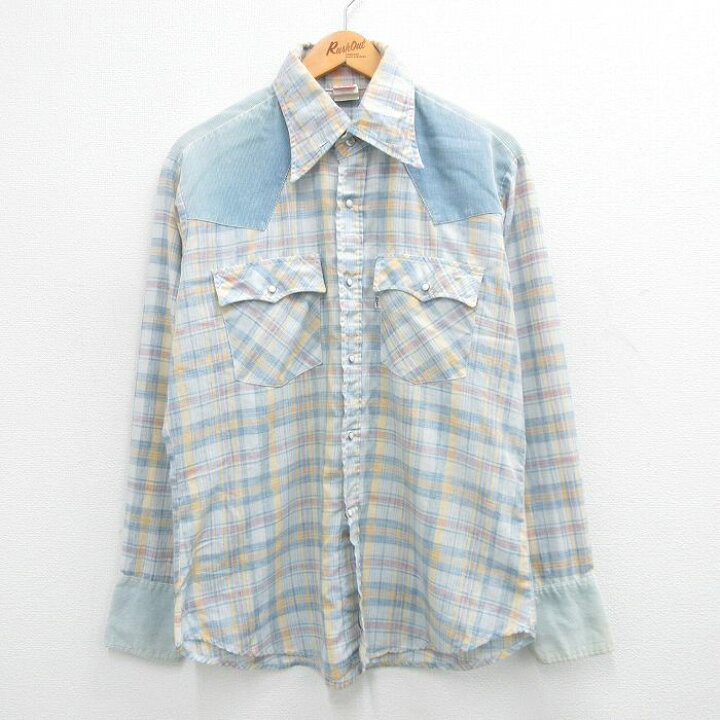 楽天市場】【中古】古着 リーバイス Levis 長袖 ウエスタンシャツ 